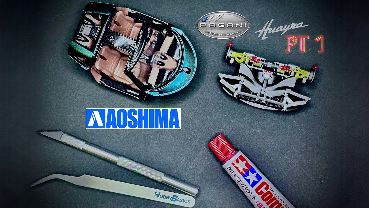 Aoshima 1/24 Scale Pagani Huayra Model Kit - Part 1