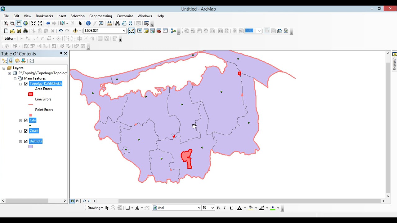 Topology in ArcGIS( Building and Fixing Errors )