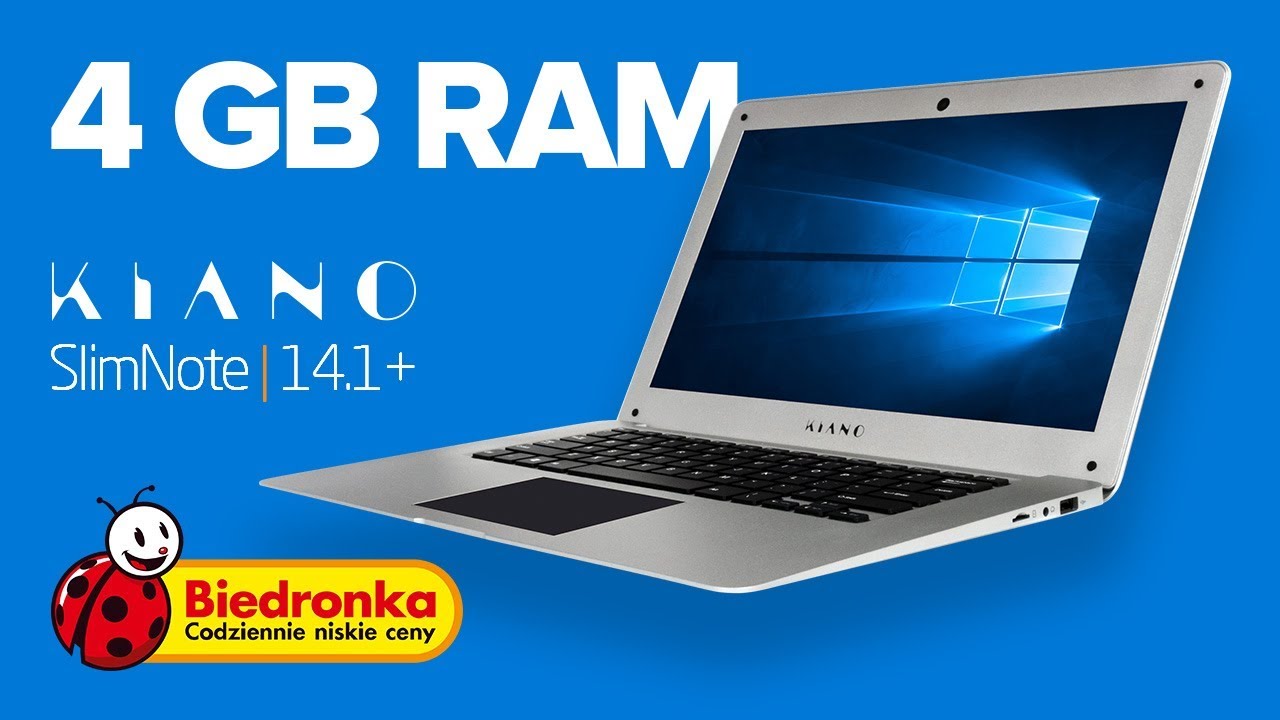 Laptop KIANO SlimNote 14.1+ w Biedronce - Świetny laptop w doskonałej cenie!