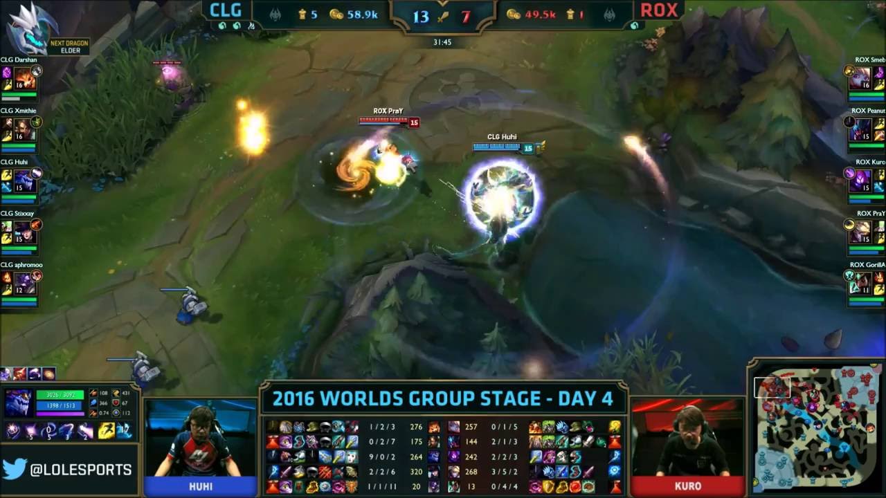 CLG Huhi ROX PraY 'a Tek Atması Worlds 2016