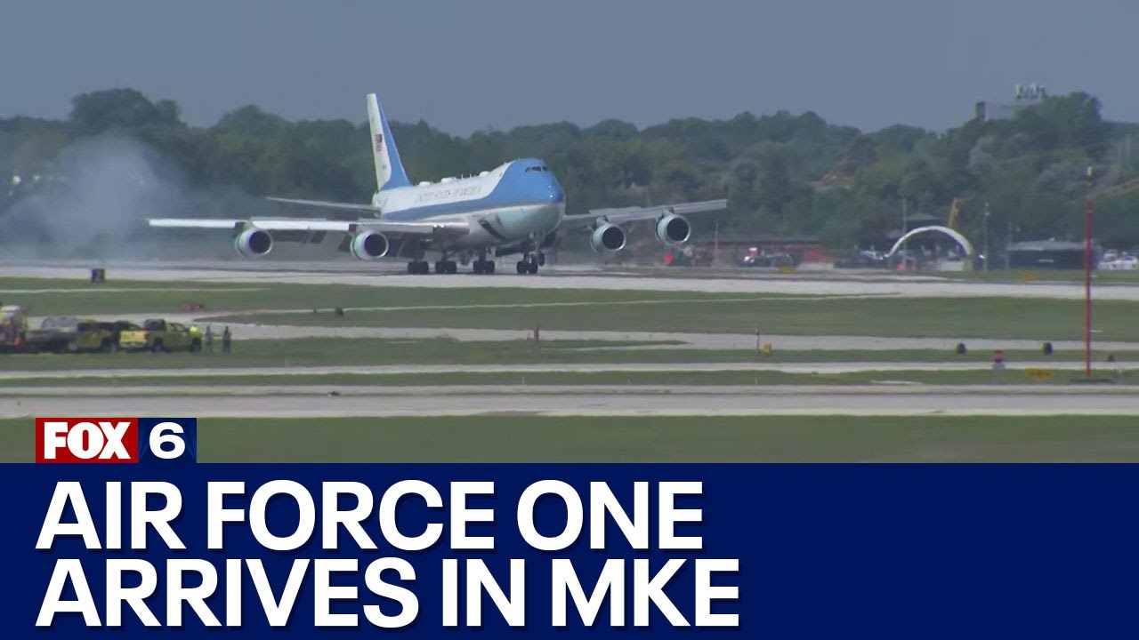 President Biden arrives in Milwaukee aboard Air Force One  | FOX6 News Milwaukee