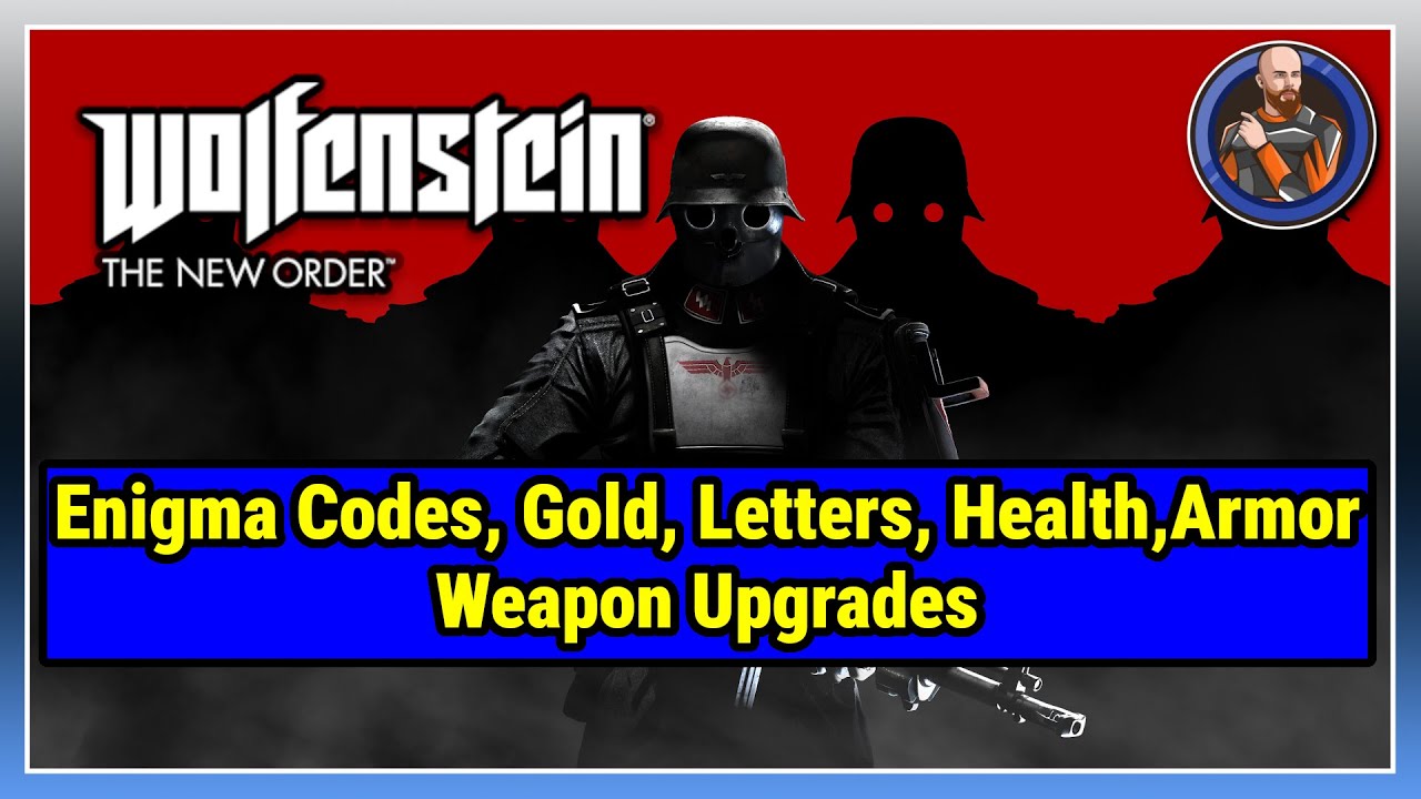 Wolfenstein The New Order - All Collectibles (Enigma Codes, Gold, Letters, Health,Armor)