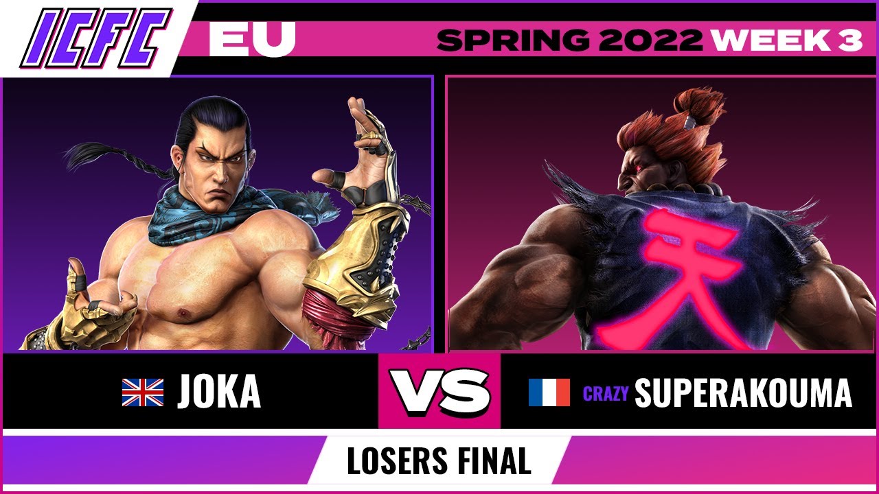 Джока (Фэн) против Супер Акоума (Акума), финал проигравших — ICFC EU Tekken 7 Весна 2022, неделя 3