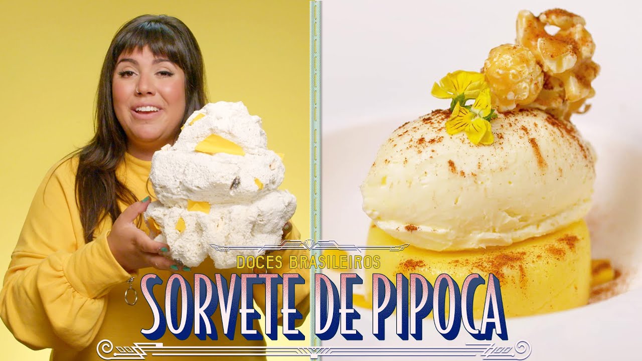 SORVETE DE PIPOCA E PIPOCA CARAMELIZADA MANEIRA | RAIZA COSTA
