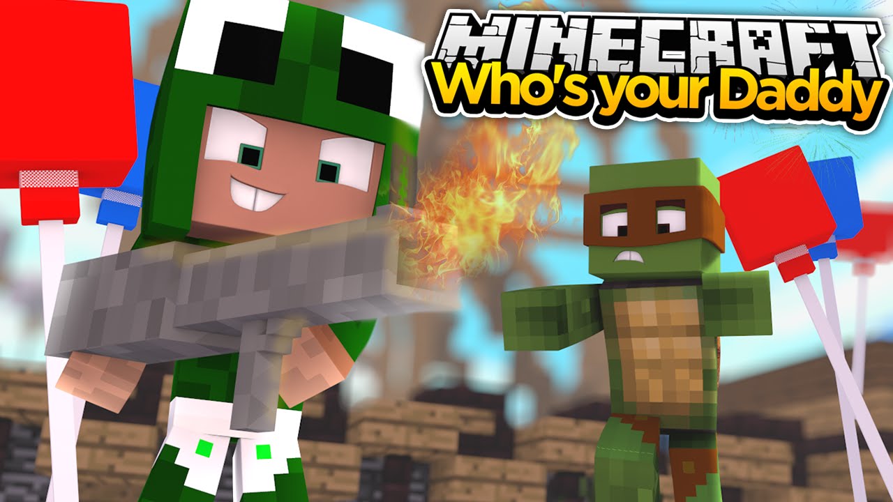 Minecraft Who's Your Daddy- BABY LITTLE LIZARD BURNS EVERYTHING!?