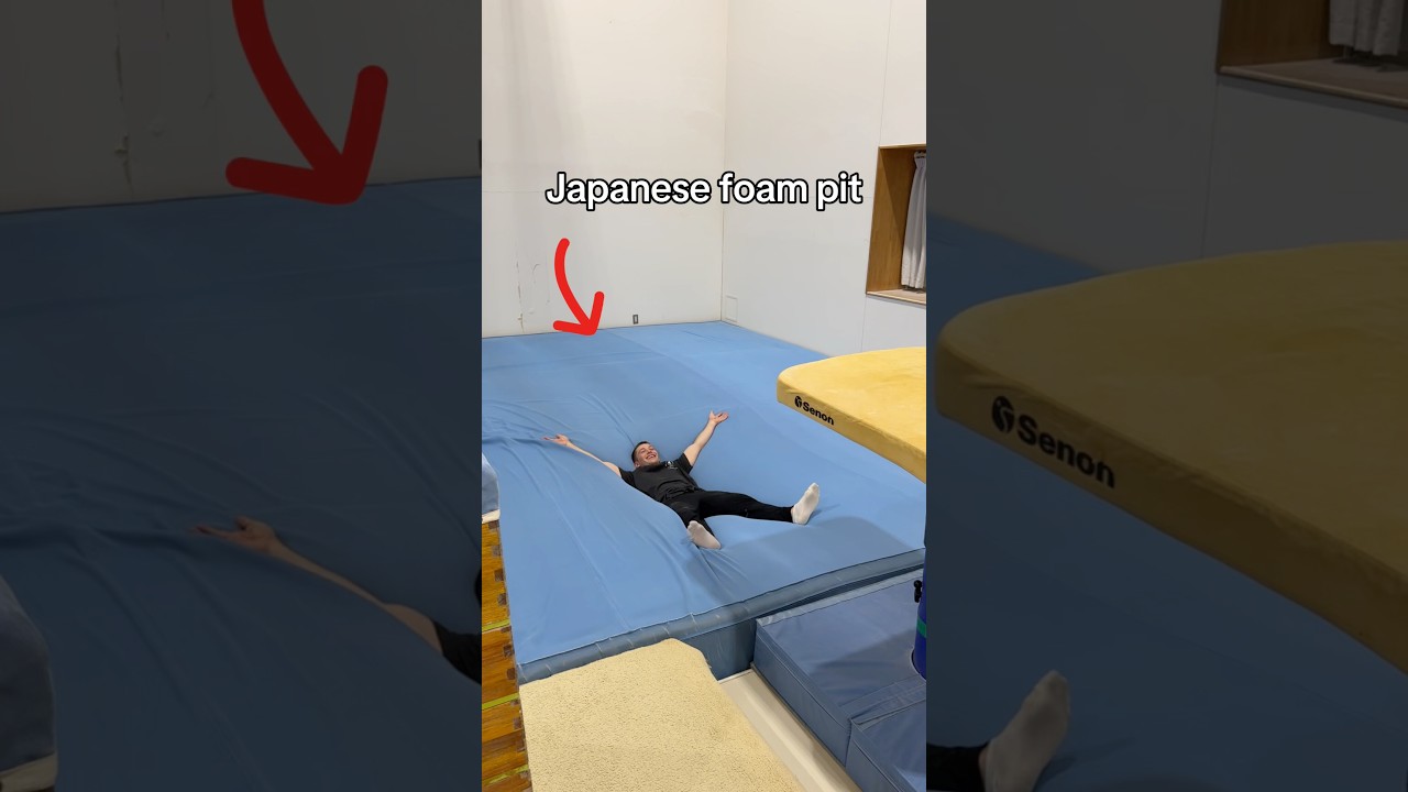 The softest mat I&rsquo;ve EVER felt! 😳 #gymnastics #gymnast #sports #olympics #olympic #japan #japanese