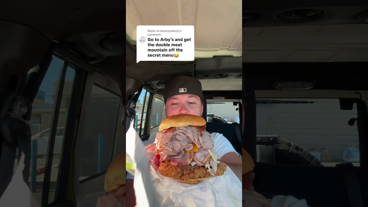 Пробуем двойную гору мяса из секретного меню Arby&rsquo;s&hellip; 😂🔥