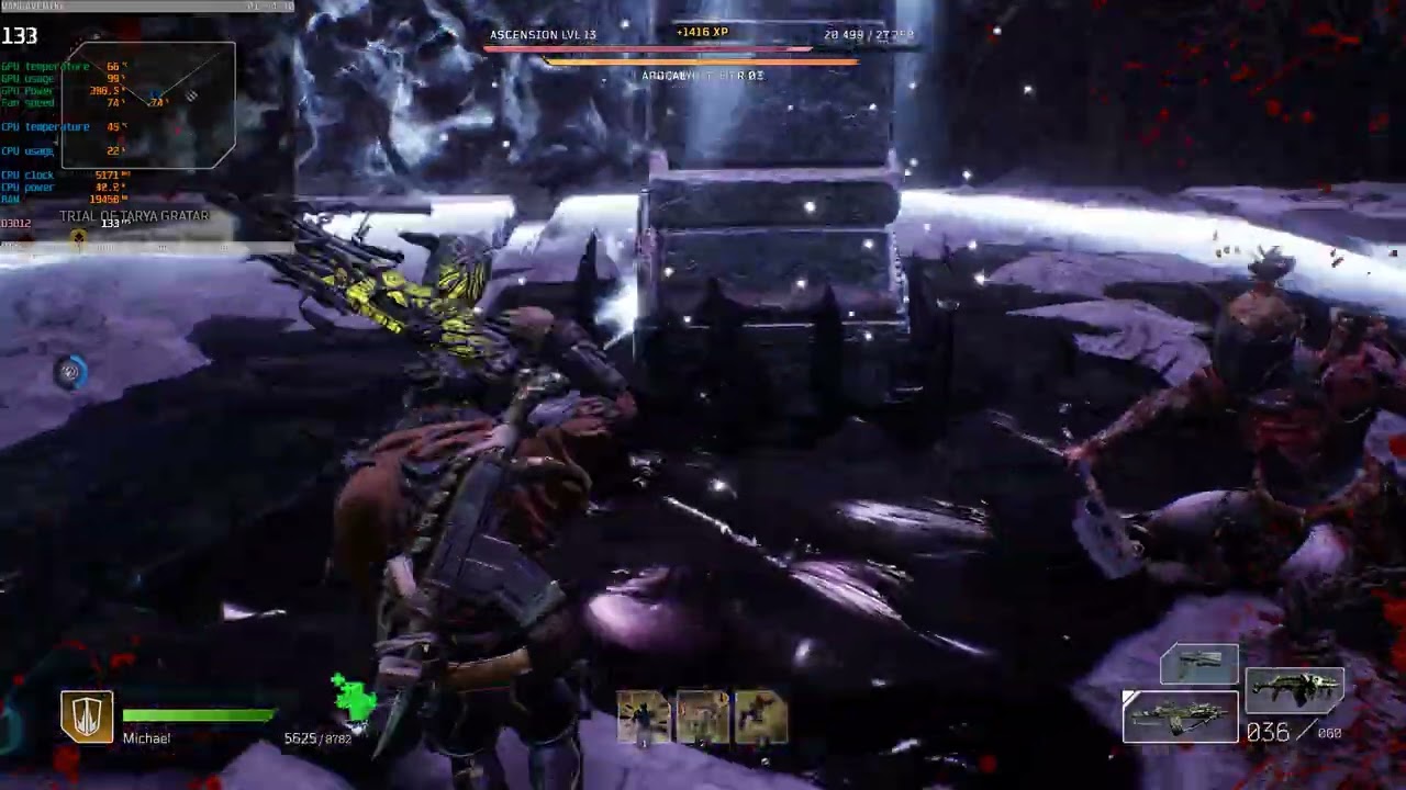 Outriders 4k Ultra RTX 5080 Ultra 7 265K Ascension Level 14