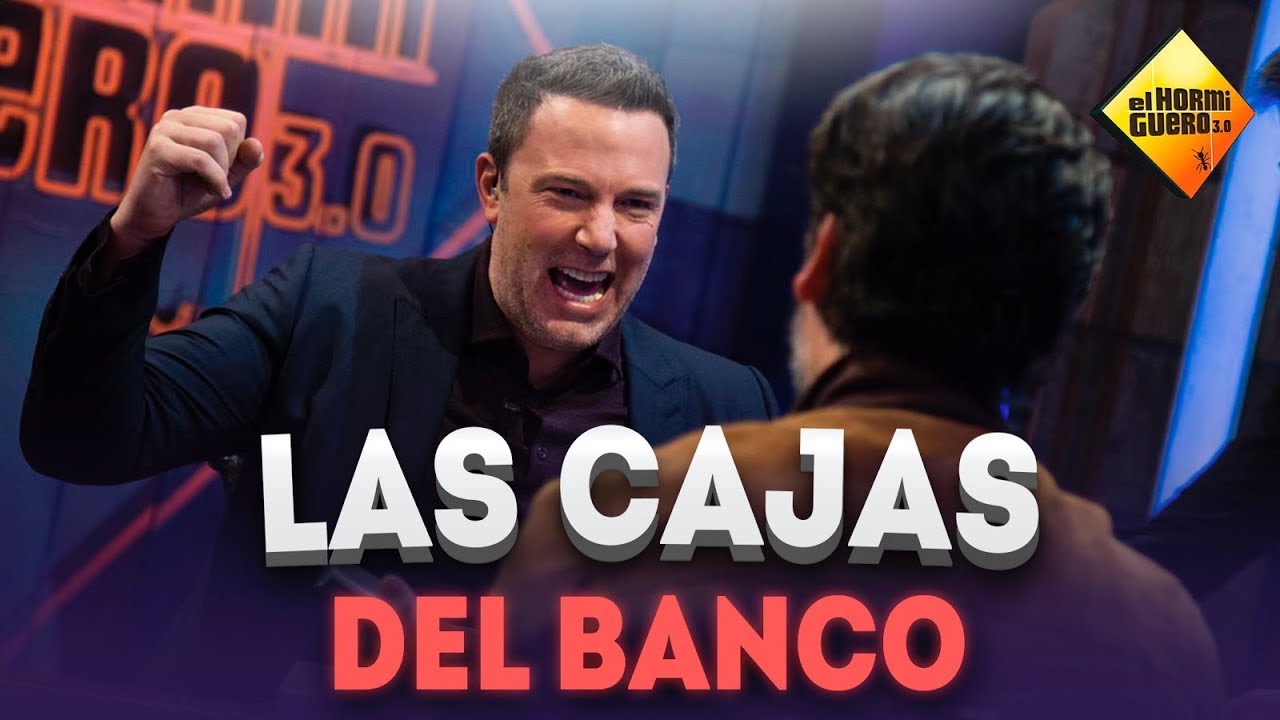Ben Affleck y Oscar Isaac juegan a las cajas del banco - El Hormiguero