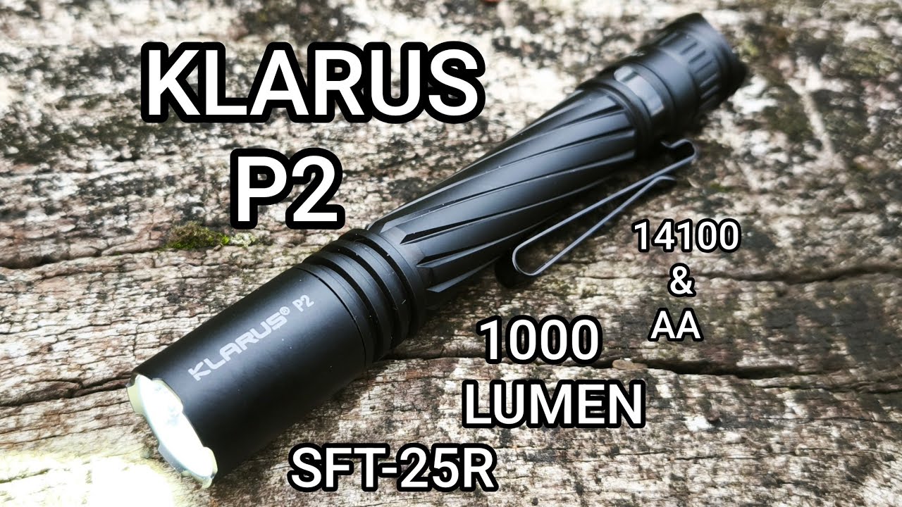 Klarus P2 Led Penlight Taschenlampe Stiftlampe SFT-25R 1000 Lumen Test Review Flashlight Beamshots 