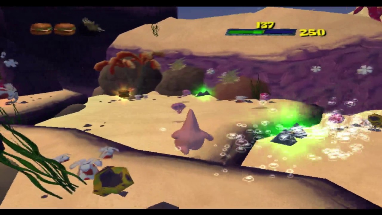 spongebob squarepants the movie: Playing as Patrick in No Cheese
