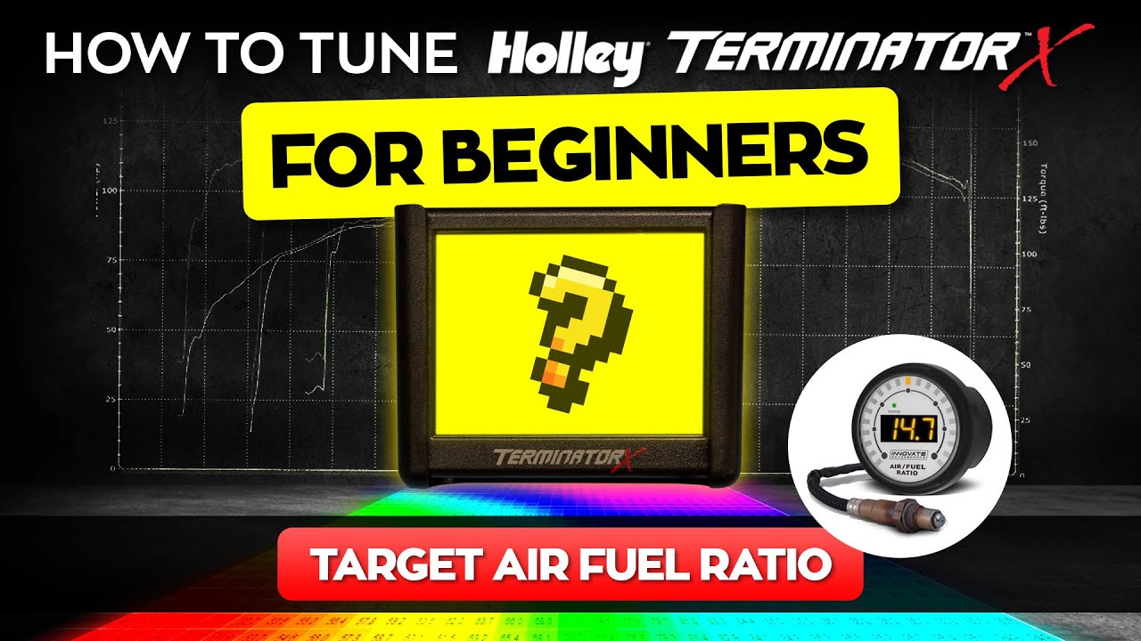 как настроить holley terminator x для начинающих // целевое соотношение воздуха и топлива - Holle...