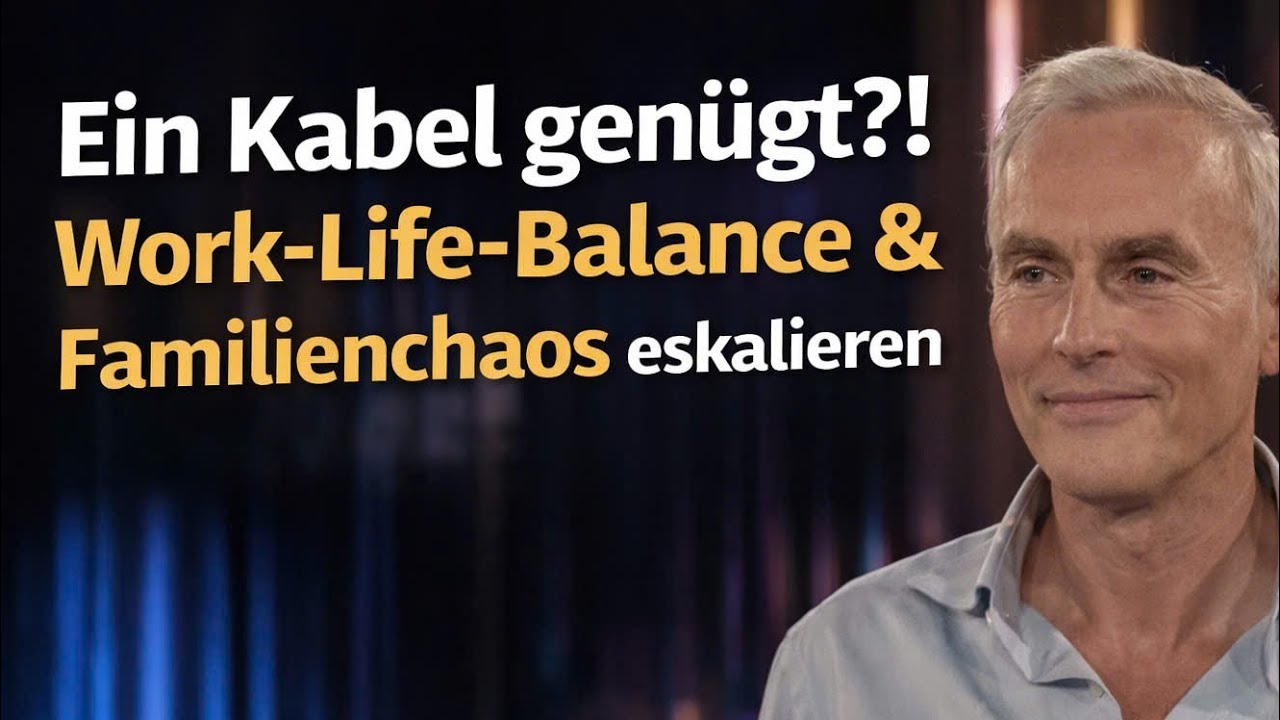 Ein Kabel genügt?! Work-Life-Balance & Familienchaos eskalieren 😂🔥#johannkönigcomedy 