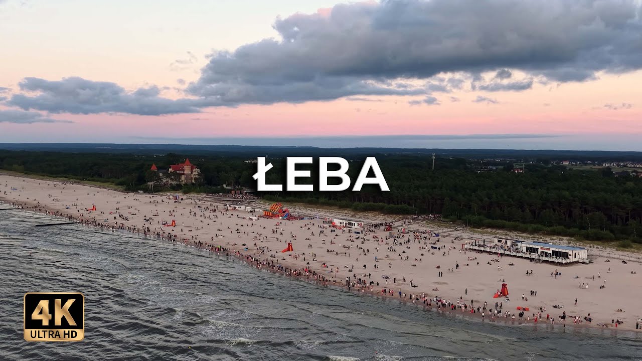 Łeba o zachodzie słońca! Lato 2025 [4K]
