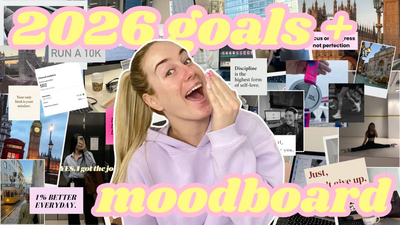 My 2026 Goals & Moodboard | Planning a Productive & Positive Year ✨📖