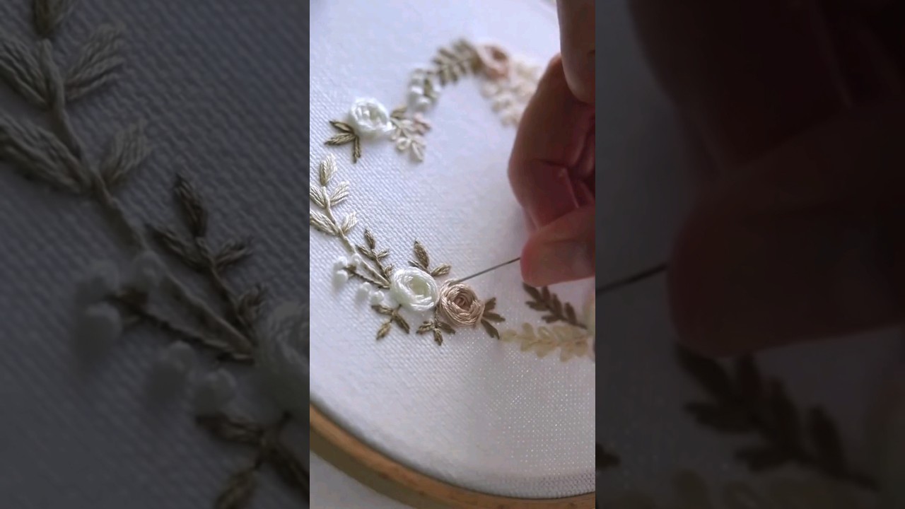 ideia para bordar rosas, flores #bordadolivre #embroidery #inspira&ccedil;&atilde;o #artesanato