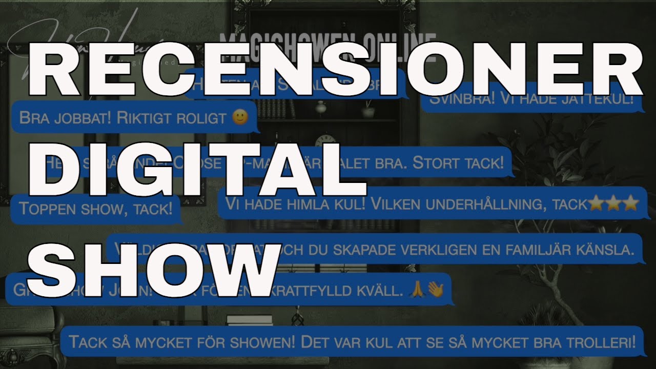 Kommentarer Magishowen Online |&nbsp;John Houdi