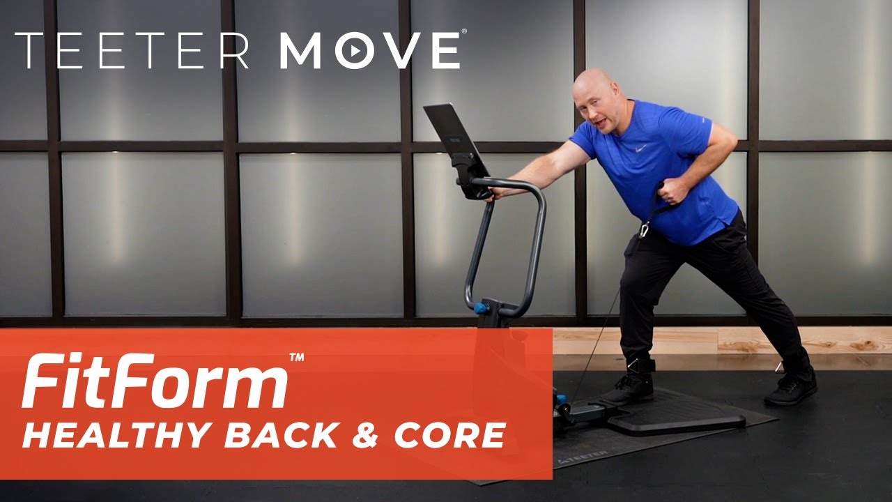 16 Min Healthy Back & Core Workout | FitForm Home Gym | Teeter Move