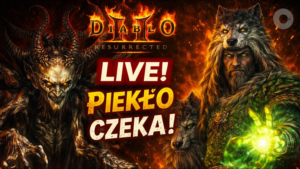 Diablo II: Resurrected PL Baal // Druid Akt V ⭕ #nażywo #live #diablo #games
