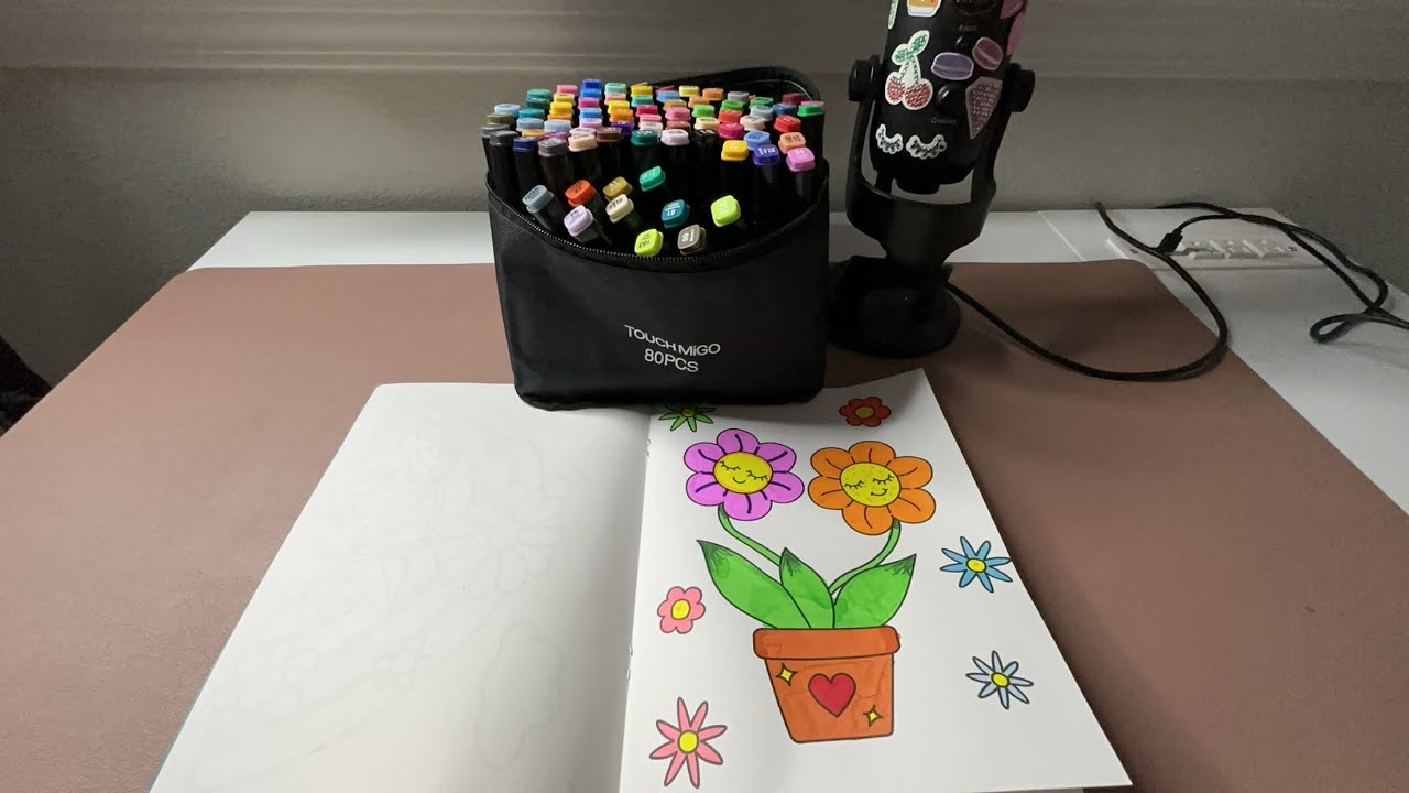 ASMR| Color with me 🖍️- relax after a long week 🫶🏻