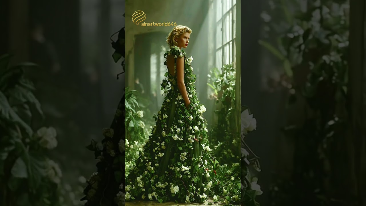 Where flowers whisper secrets, she walks &mdash; an enchantress of nature&rsquo;s kingdom #aiartworld