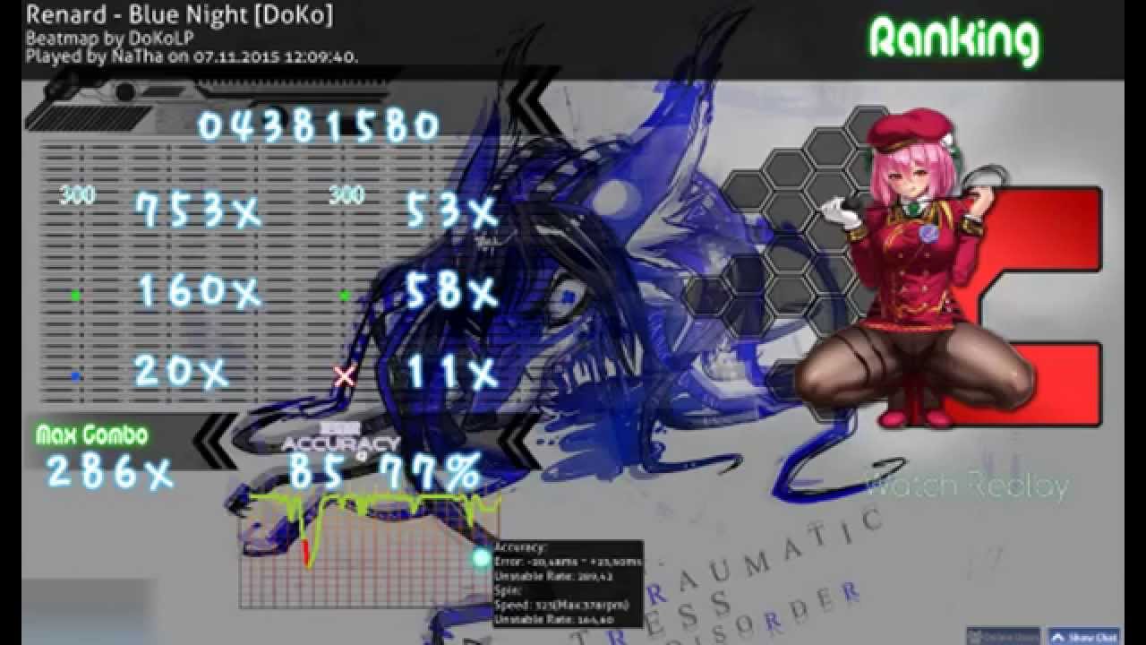 Let's Beat osu! #24 STREAMZ! | Renard - Blue Night [DoKo] (MX Browns Stream Test)