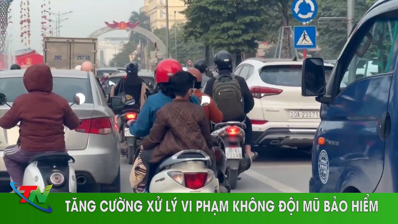 Tăng cường xử lý vi phạm không đội mũ bảo hiểm