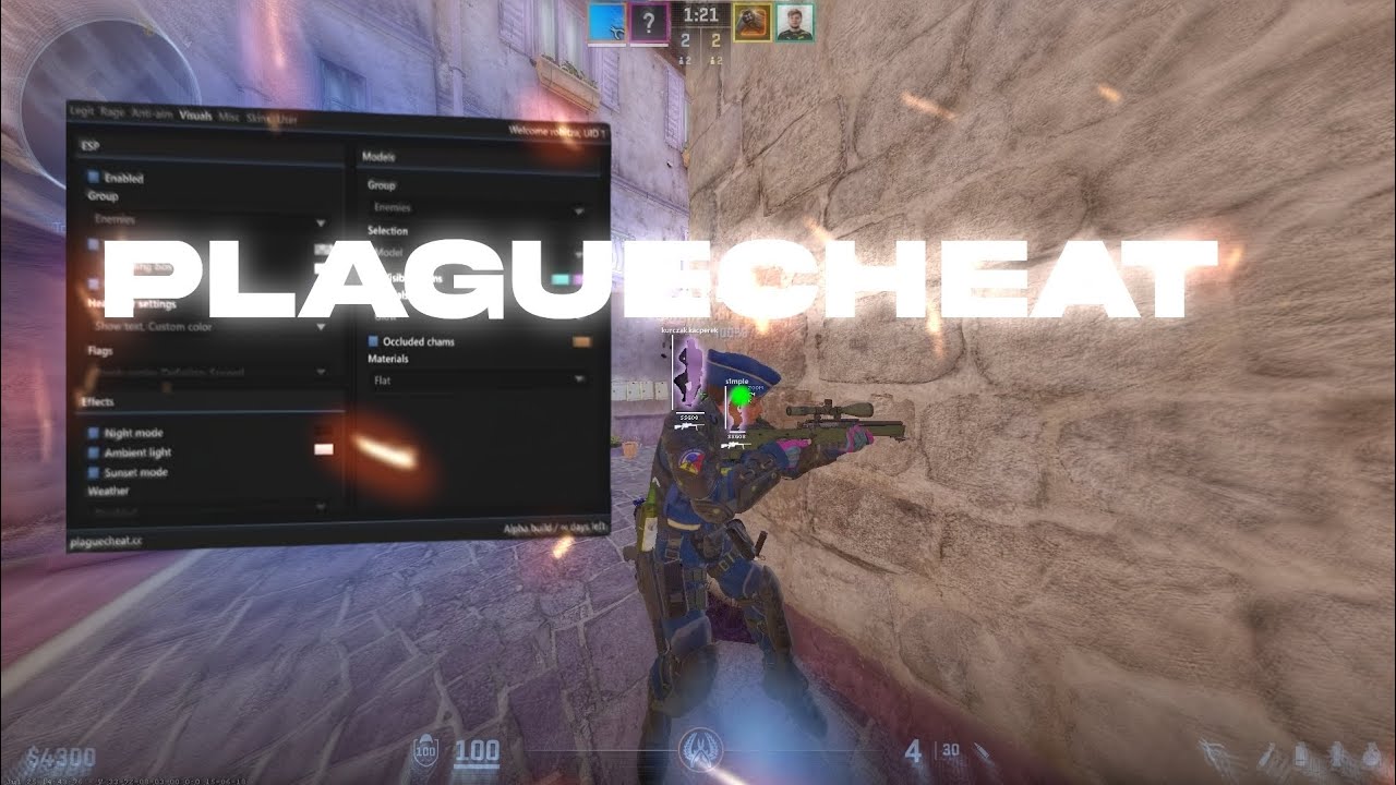 CS2 HVH WITH PLAGUECHEAT.CC | BEST Rage CFG FOR PLAGUE
