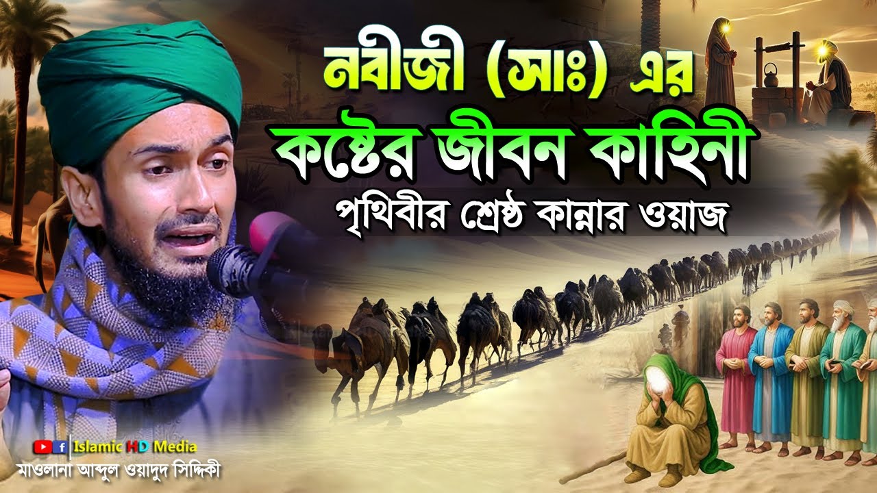 নবীজী সাঃ এর কষ্টের জীবন কাহিনী || Abdul Wadud Sidiki Waz || nobijir koster jibon kahini 2025