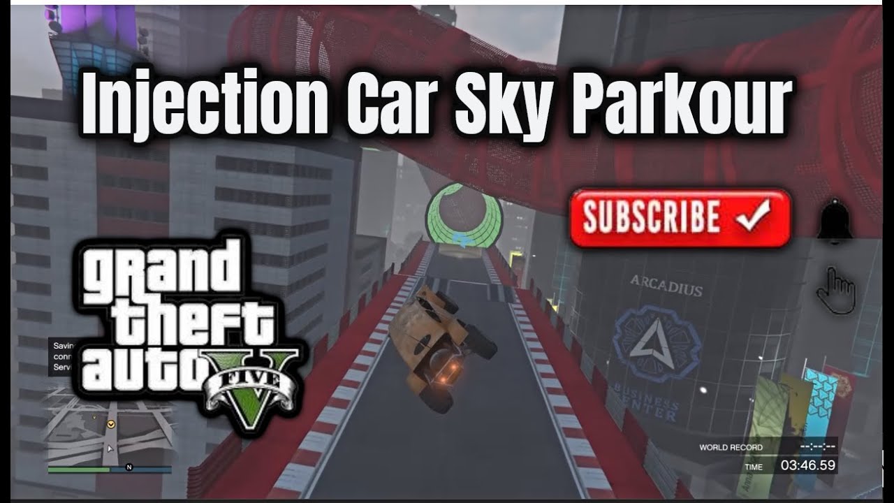 ✨Grand Theft Auto -Injection Car Sky #Parkour