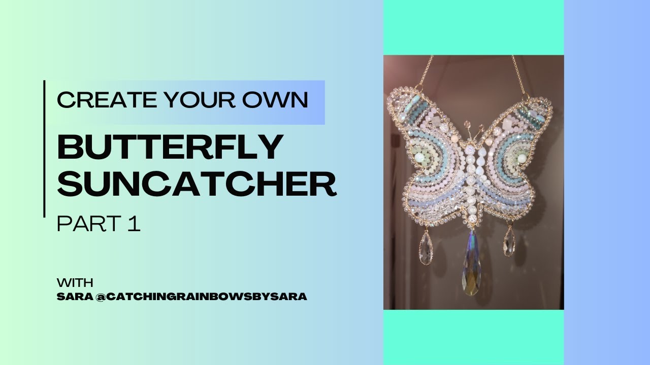 DIY Beaded Butterfly 🦋 Suncatcher ✨️☀️