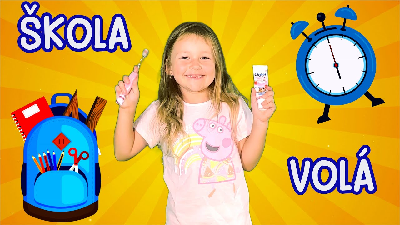 Písnička Hurá do Školy | Ranní Rutina Dětí 🌞 | Vstávání, Čištění Zubů a Příprava do Školy @FunBKids
