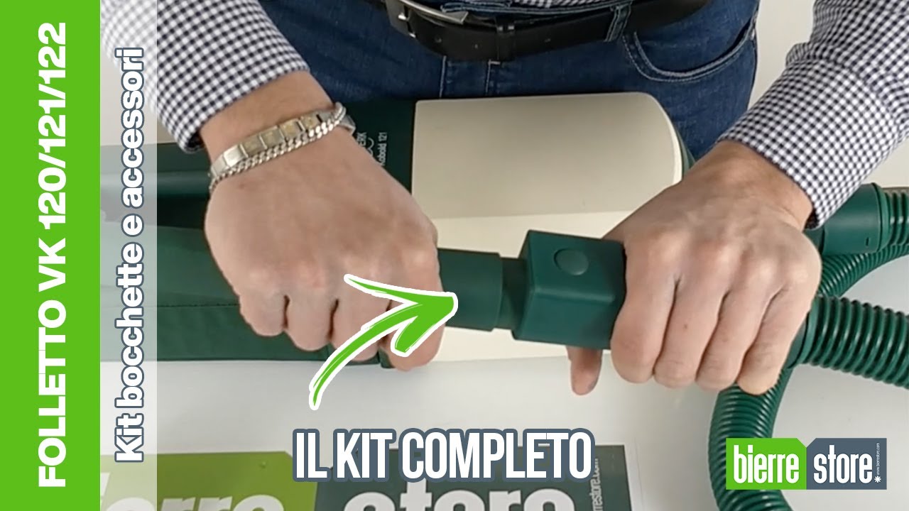Kit Accessori Tubo Flessibile per Folletto 120 121 122 - BierreStore