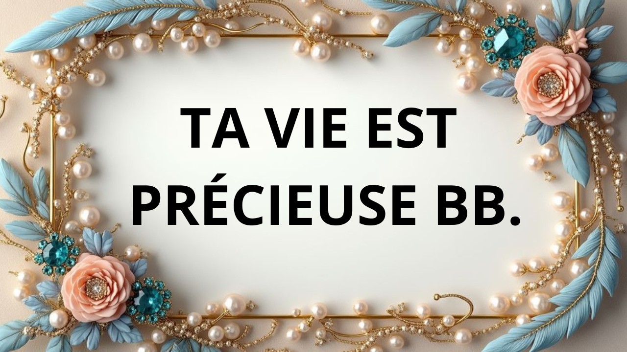 Message d’amour – ta vie compte plus que la mienne.