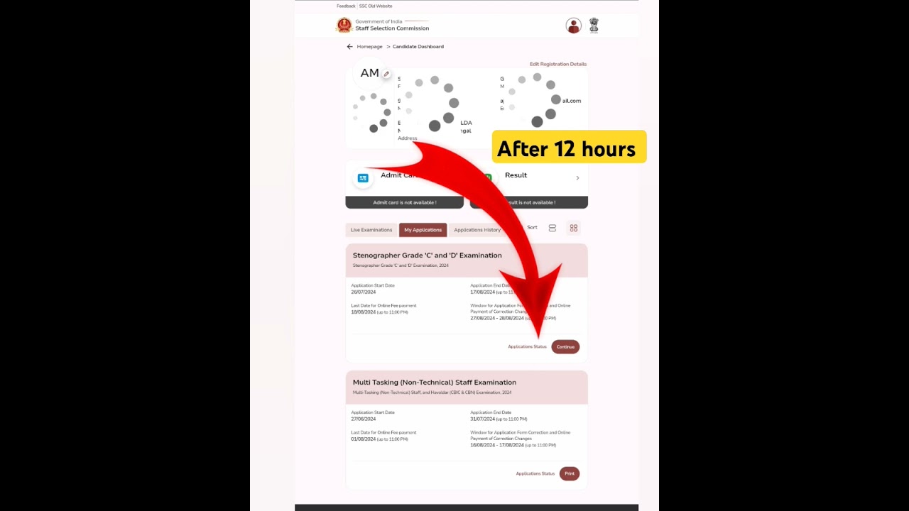 SSC MTS APPLICATION PENDING PROBLEM|| SOLUTION #sscmts #mts #problem
