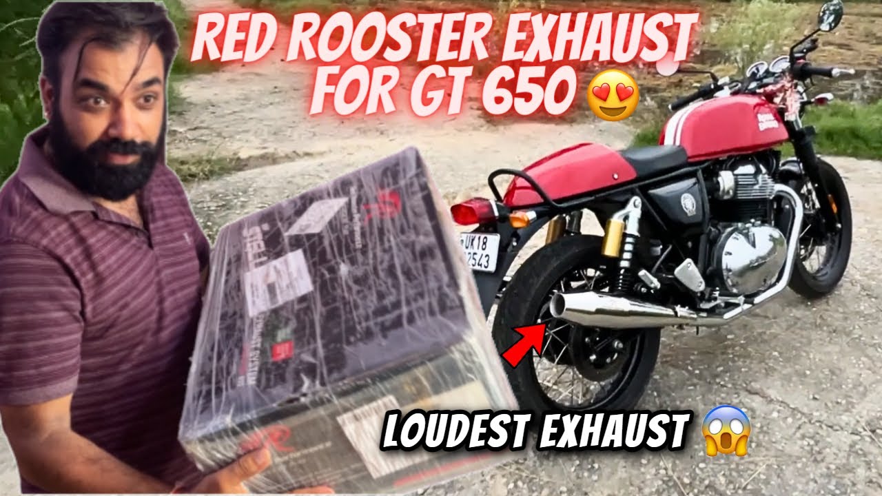 Installing Red Rooster Exhaust in Continental GT 650 😱 | Best Exhaust for Continental GT 650