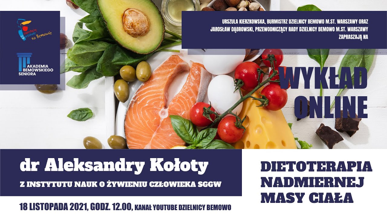 Dietoterapia nadmiernej masy ciała  | Aleksandra Kołota - WYKŁAD ONLINE