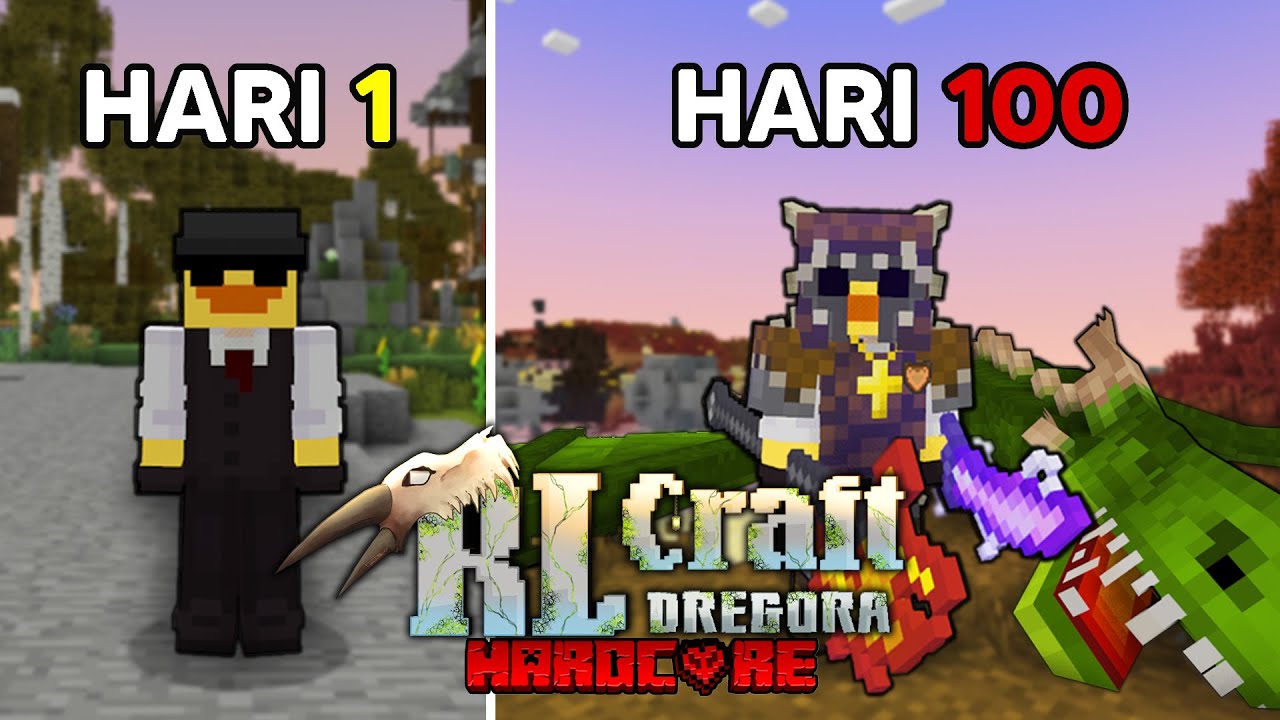 100 Hari di RLCraft Dregora Hardcore!