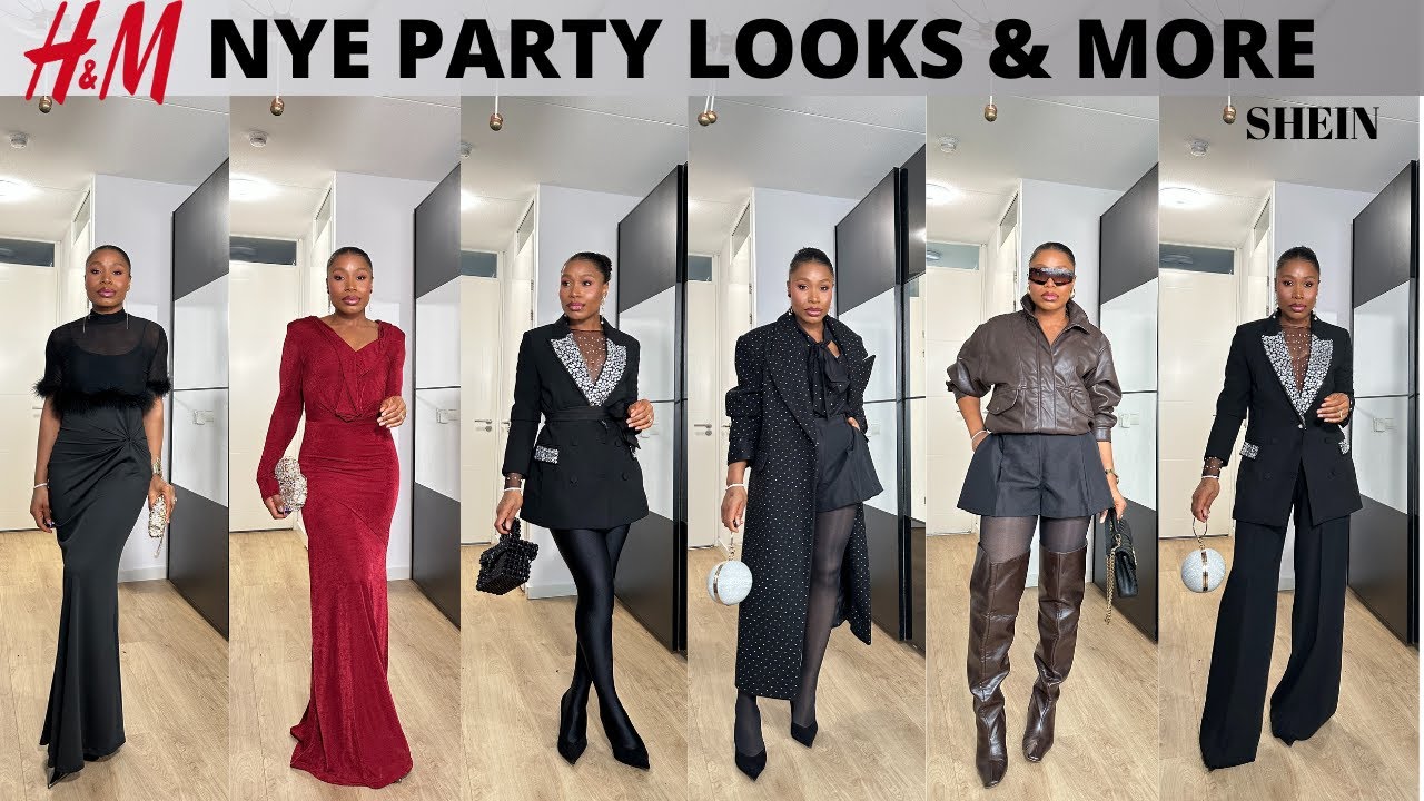 Affordable New Years Eve (NYE) PARTY OUTFITS and Winter LOOKs - H&M and SHEIN