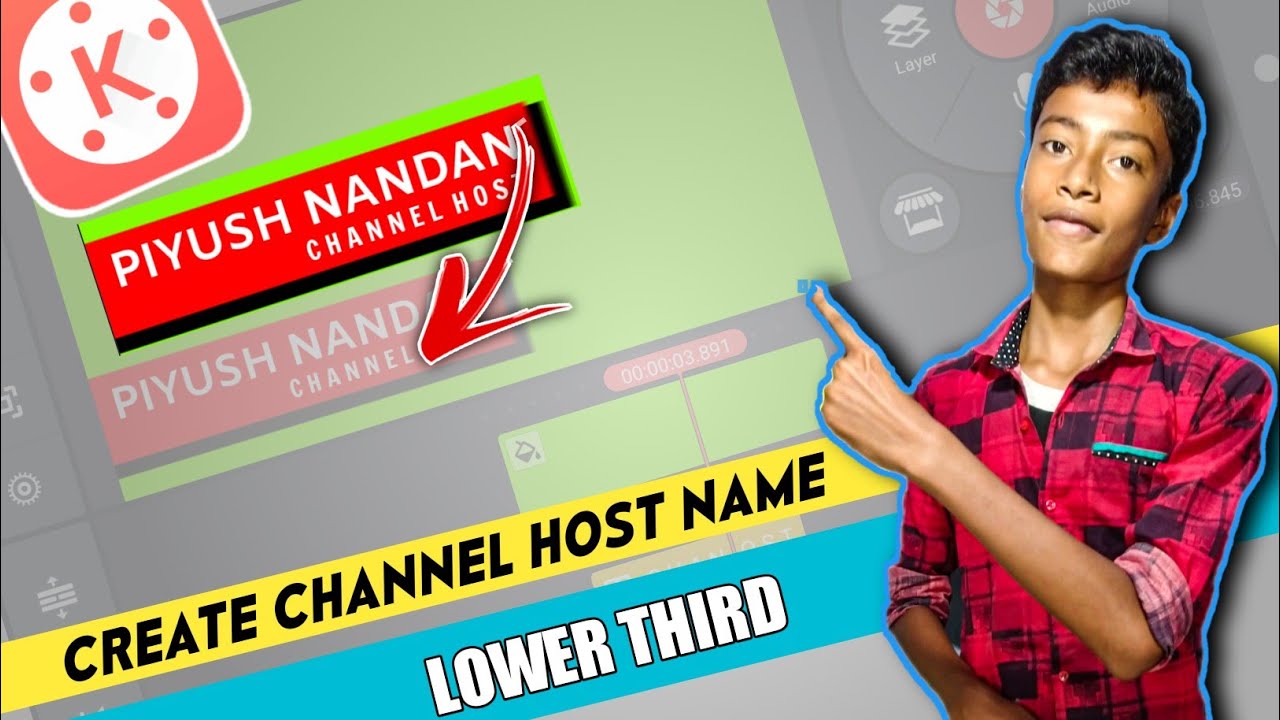How to make lower third in kinemaster | Animated lower third in kinemaster | Lower third tutorial