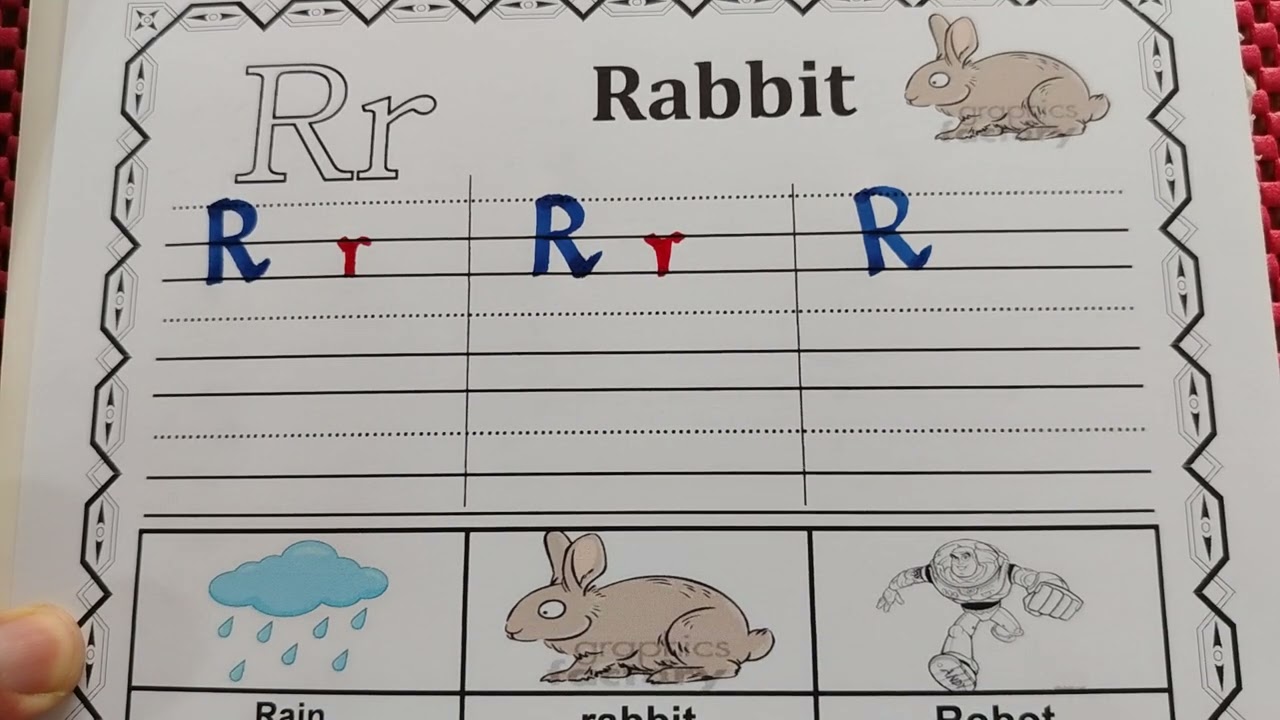 الطريقة الصحيحة لكتابة حرف Rr