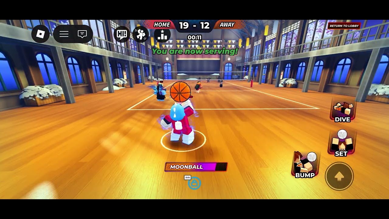 Playing volleyball legends