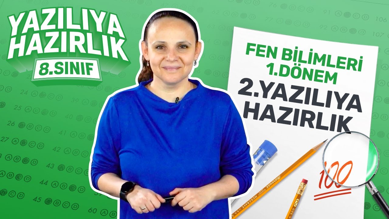 KİM 100 İSTER? 8. Sınıf Fen 1. Dönem 2. Yazılıya Hazırlık (2023) Sınav Konuları Full Tekrar