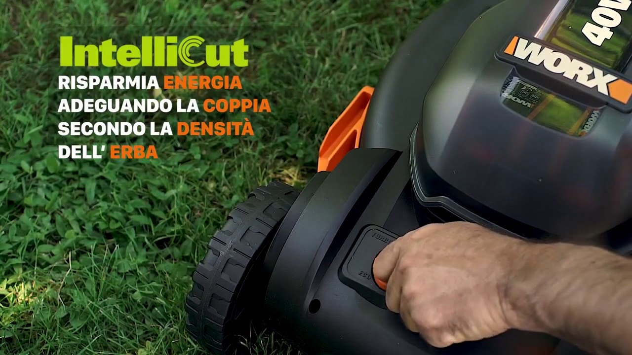 Il tagliaerba Worx WG743E a batteria