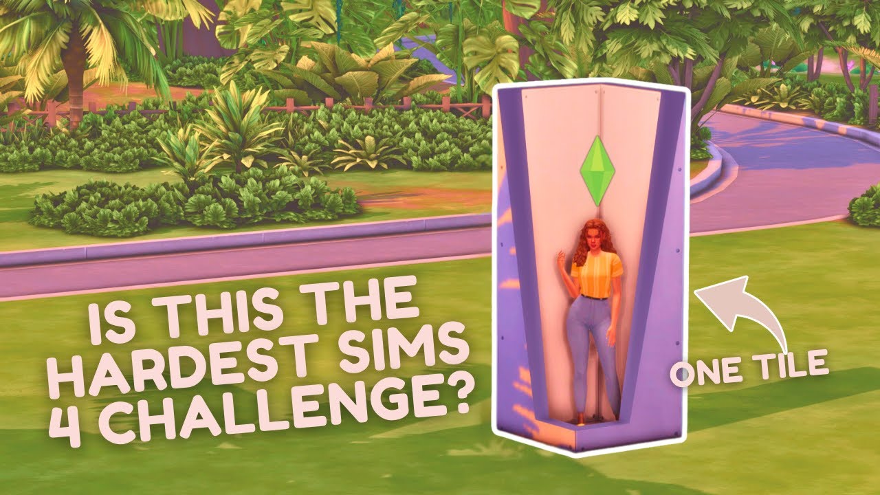 Can I Beat the One Tile Challenge? | The Sims 4