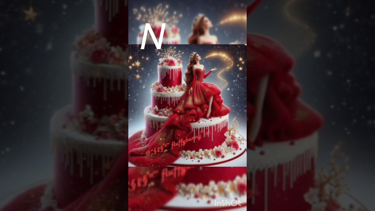 Choose your first name letter beautiful birthday cake #cake #shortvideo #&hearts;&hearts;&hearts;&hearts;