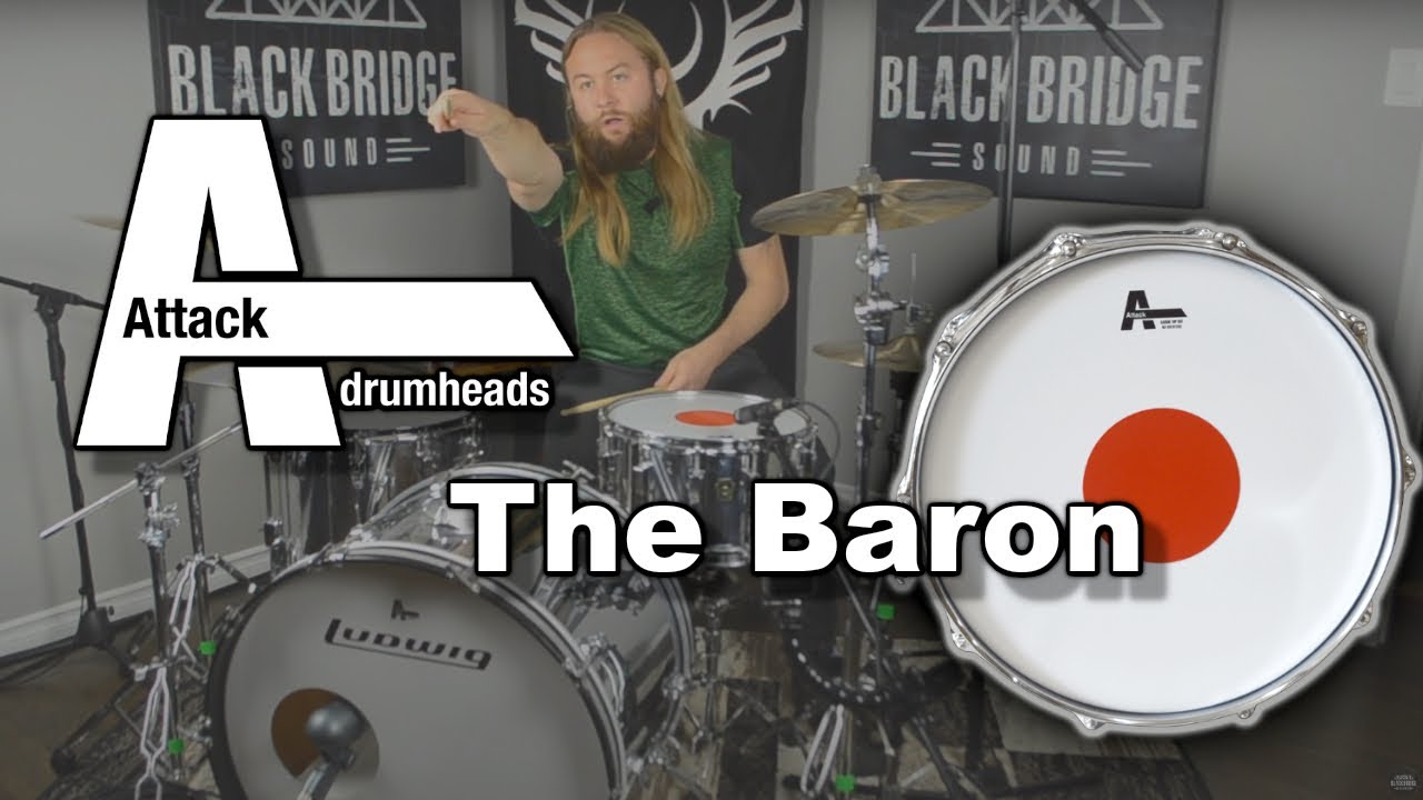 Attack Drumheads, The Baron: Taming Vintage Drum Power with Precision!  (Drum Head Demo)
