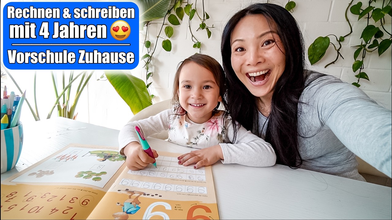 Mit 4 Jahren rechnen & schreiben 😍 Vorschule Zuhause | Pool Möbel | Mama VLOG | Mamiseelen