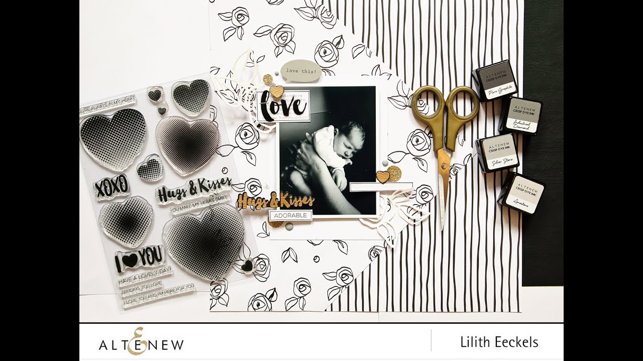 Hugs and Kisses layout by Lilith Eeckels