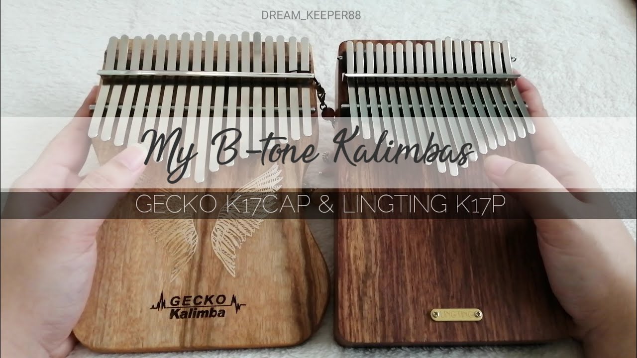My B-tone Kalimbas: Gecko K17CAP and LingTing K17P